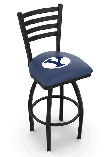 BYU Ladder Back Swivel Stool