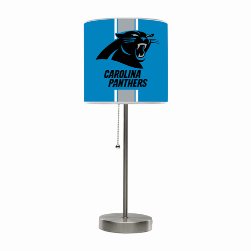 Carolina Panthers Chrome Table Lamp