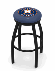 Houston Astros Black Ring Swivel Stool