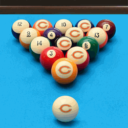 Chicago Bears Retro Billiard Ball Set