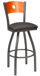Bullseye Back Bowed Barstool
