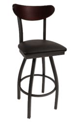 Open Back Bowed Barstool