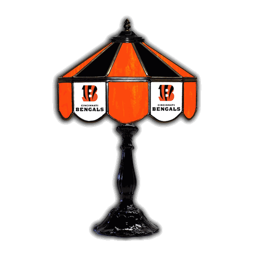 Cincinnati Bengals 21 Glass Table Lamp