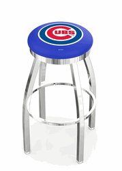 Chicago Cubs Ring Chrome Swivel Stool