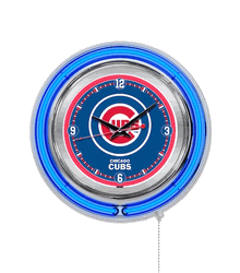 Chicago Cubs Neon Clock 15