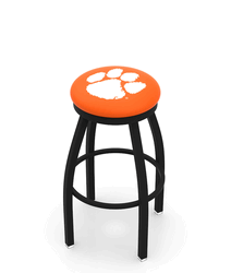 Clemson Black Ring Swivel Stool