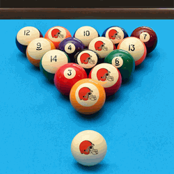Cleveland Browns Retro Billiard Ball Set