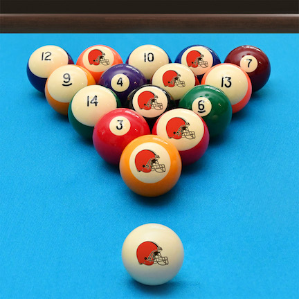Cleveland Browns Retro Billiard Ball Set