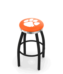 Clemson Chrome Ring Swivel Stool