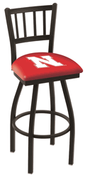 Nebraska Jailhouse Back Swivel Stool