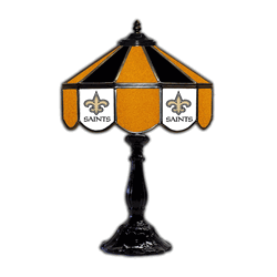 New Orleans Saints 21 Glass Table Lamp