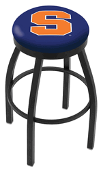 Syracuse Black Ring Swivel Stool