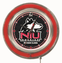 Northern Illinois Neon Clock 15