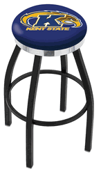 Kent State Chrome Ring Swivel Stool
