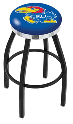Kansas Chrome Ring Swivel Stool