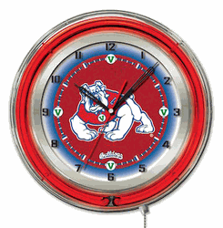 Fresno State Neon Clock 19