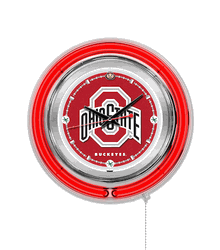 Ohio State Neon Clock 15