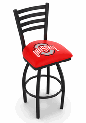 Ohio State Ladder Back Swivel Stool