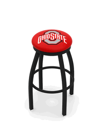 Ohio State Black Ring Swivel Stool