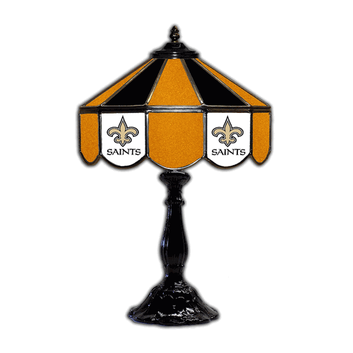 New Orleans Saints 21 Glass Table Lamp