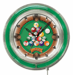 Billiard Neon Clock 19