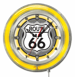 Route 66 Neon Clock 19