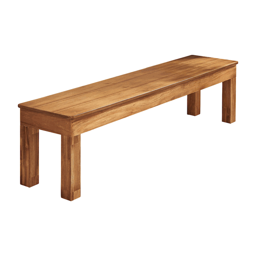 76 Unpadded Acacia Storage Bench