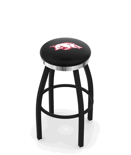 Arkansas Chrome Ring Swivel Stool