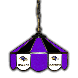 Baltimore Ravens 14 Stained Glass Pub Light