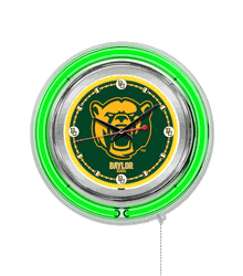 Baylor Neon Clock 15