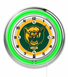 Baylor Neon Clock 19