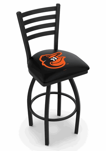 Baltimore Orioles Ladder Back Swivel Stool