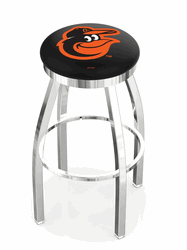 Baltimore Orioles Ring Chrome Swivel Stool