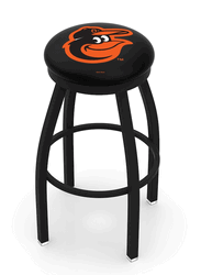 Baltimore Orioles Black Ring Swivel Stool
