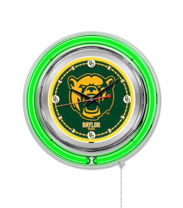 Baylor Neon Clock 15