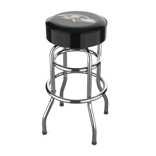 Baltimore Ravens Chrome Bar Stool