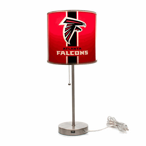 Atlanta Falcons Chrome Table Lamp