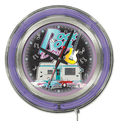 Rock and Roll Diner Neon Clock 15