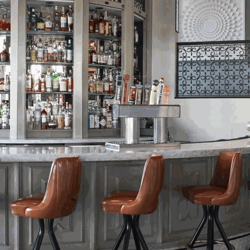 Open Channeled Bar Stools