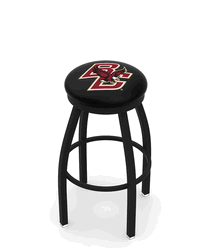 Boston College Black Ring Swivel Stool