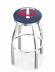 Minnesota Twins Ring Chrome Swivel Stool
