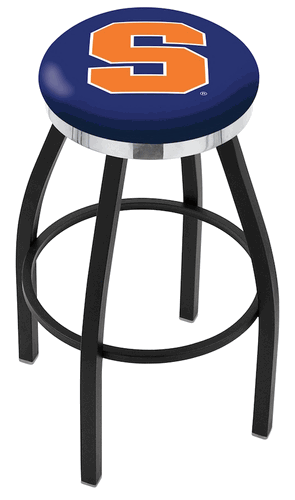 Syracuse Chrome Ring Swivel Stool