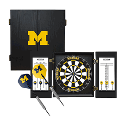 Michigan Fan's Choice Dart Cabinet