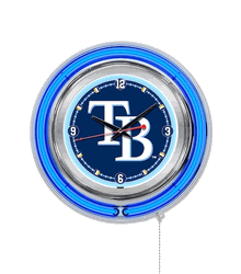 Tampa Bay Rays Neon Clock 15