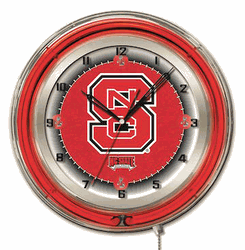 NC State Neon Clock 19