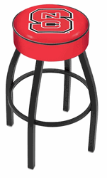 NC State Cushion Swivel Stool