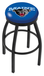 Maine Black Ring Swivel Stool
