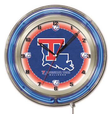Louisiana Tech Neon Clock 19
