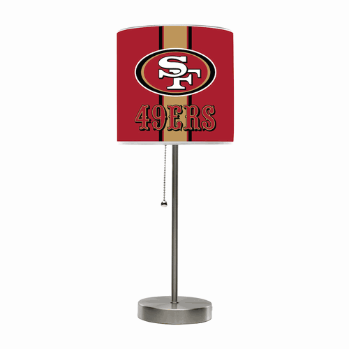 San Francisco 49ers Chrome Table Lamp