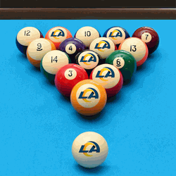 Los Angeles Rams Retro Billiard Ball Set